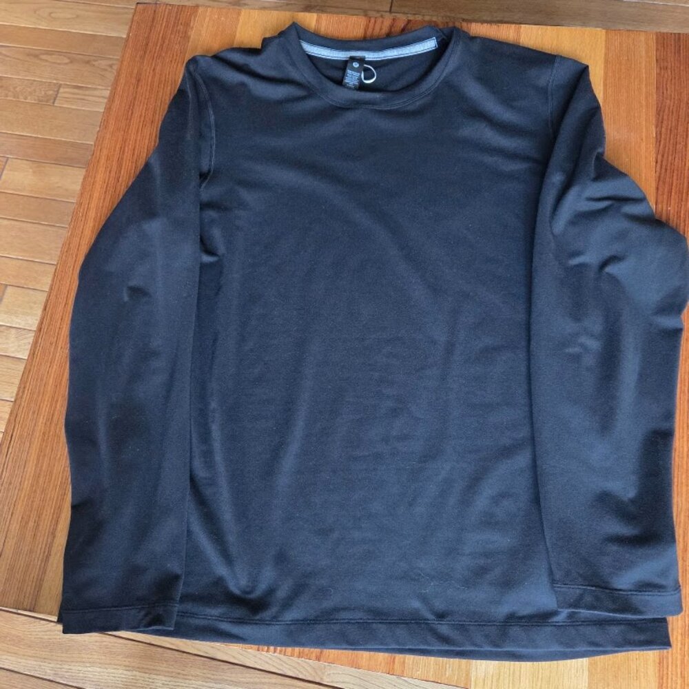 Lululemon Black Long Sleeve Athletic Tee / Size L CA35801 RN106259